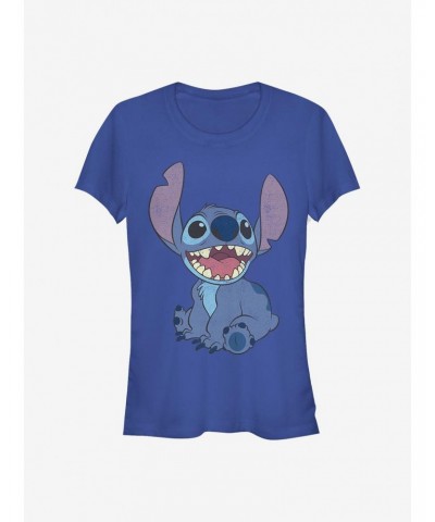 Disney Lilo & Stitch Basic Happy Stitch Girls T-Shirt $9.71 T-Shirts