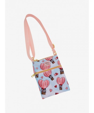 Her Universe Disney Mickey Mouse & Minnie Mouse Heart Balloon Passport Crossbody Bag $8.28 Bags