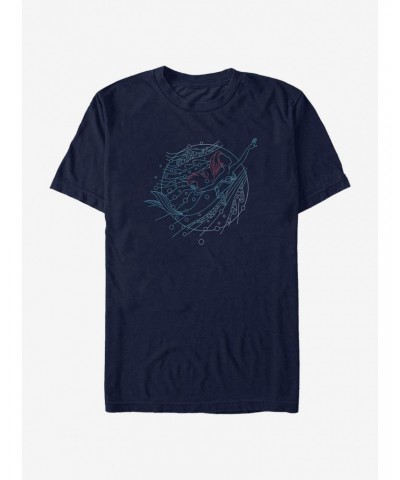 Disney Little Mermaid Surfacing T-Shirt $7.89 T-Shirts