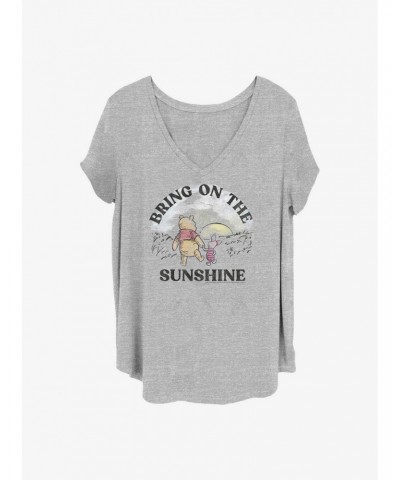 Disney Winnie The Pooh Bring On The Sunshine Girls T-Shirt Plus Size $8.67 T-Shirts