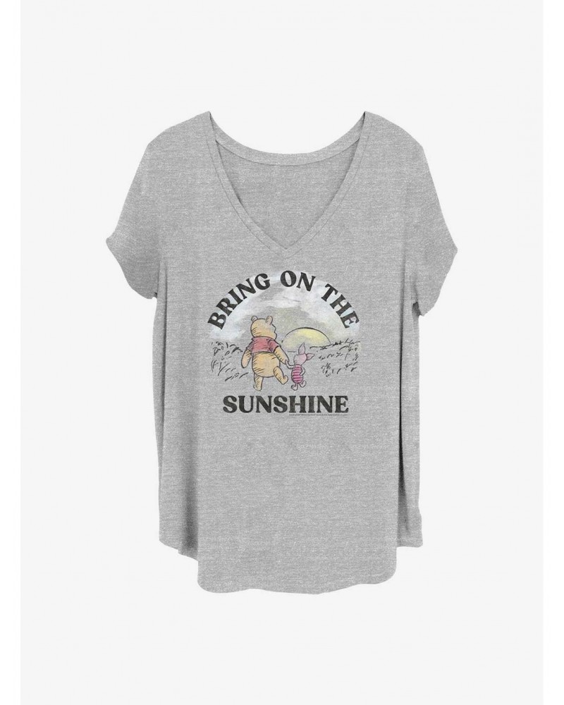 Disney Winnie The Pooh Bring On The Sunshine Girls T-Shirt Plus Size $8.67 T-Shirts