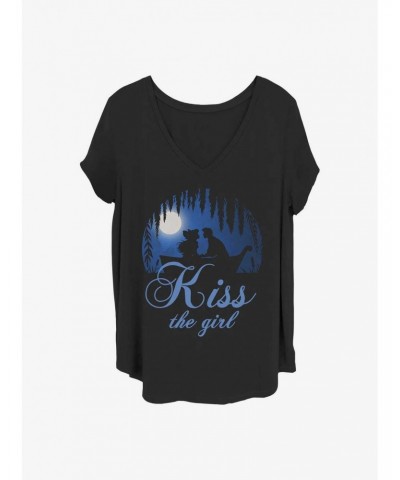 Disney The Little Mermaid Kiss The Girl Girls T-Shirt Plus Size $10.98 T-Shirts