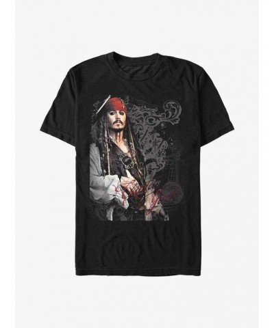 Disney Pirates of the Caribbean Captain Jack T-Shirt $10.04 T-Shirts