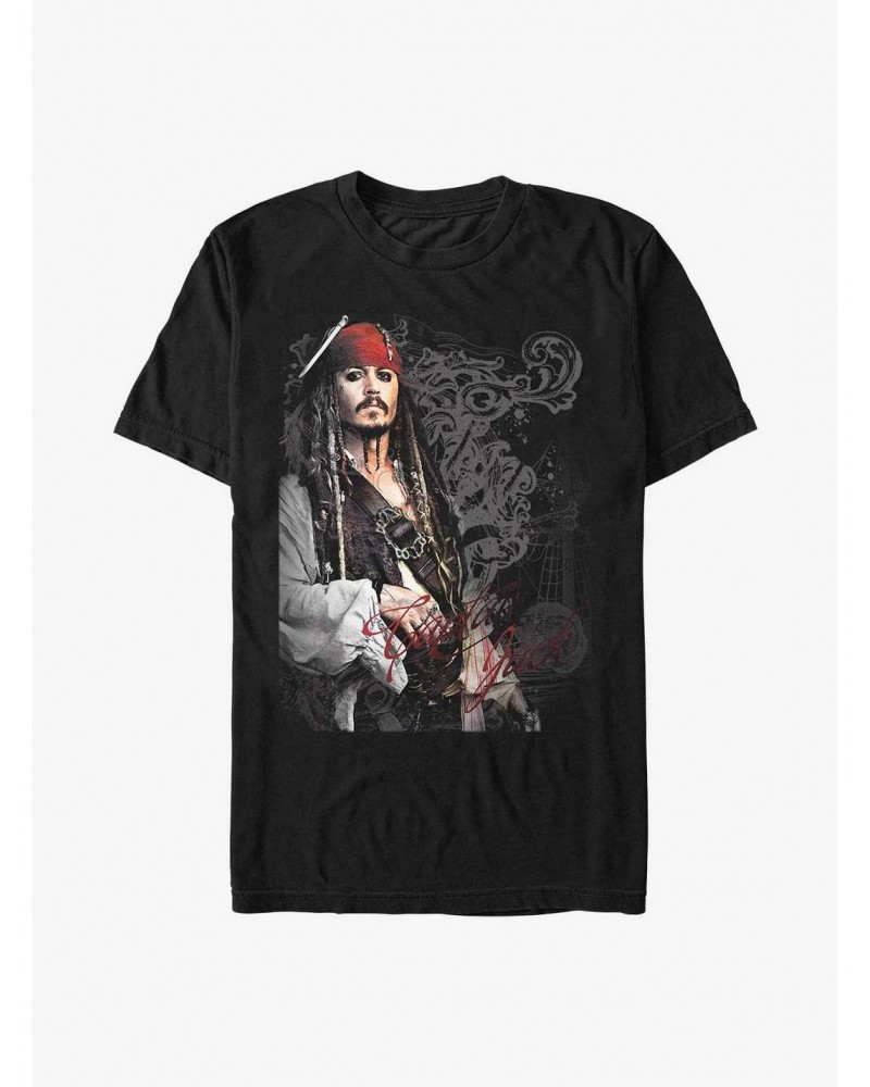 Disney Pirates of the Caribbean Captain Jack T-Shirt $10.04 T-Shirts