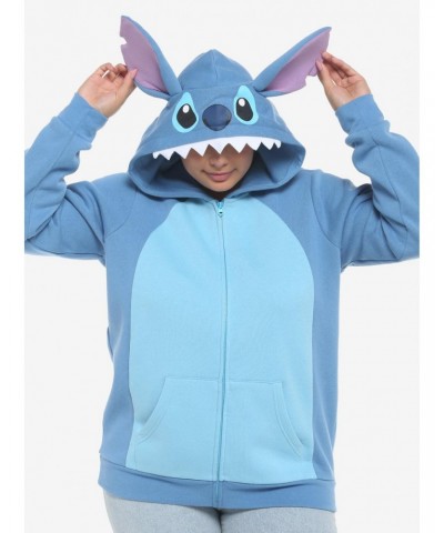 Disney Lilo & Stich Ears Girls Hoodie Plus Size $18.57 Hoodies