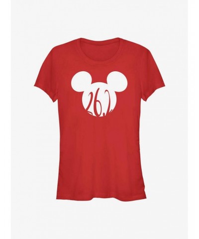 Disney Mickey Mouse 26.2 Marathon Ears Girls T-Shirt $7.97 T-Shirts