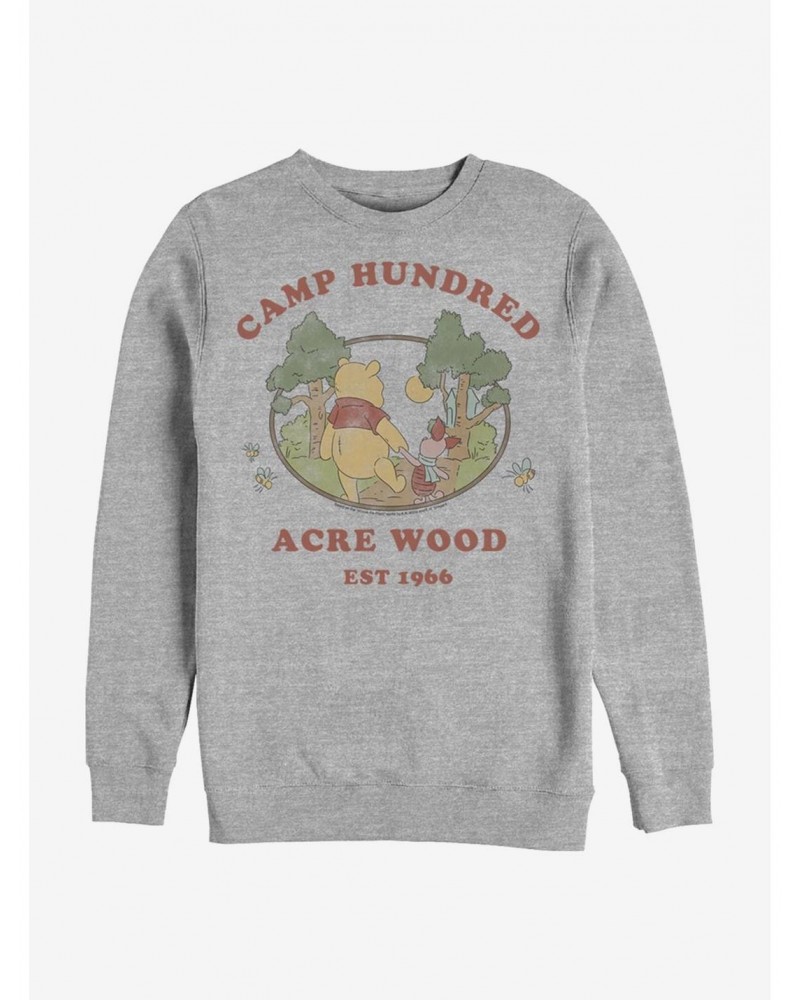 Disney Winnie The Pooh Camp 100 Acre Crew Sweatshirt $11.81 Sweatshirts