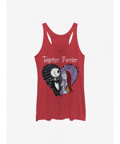 The Nightmare Before Christmas Jack & Sally Together Forever Girls Tank Top $12.95 Tops