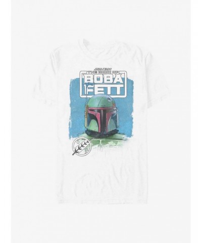 Star Wars The Book Of Boba Fett Boba Sketch T-Shirt $10.28 T-Shirts