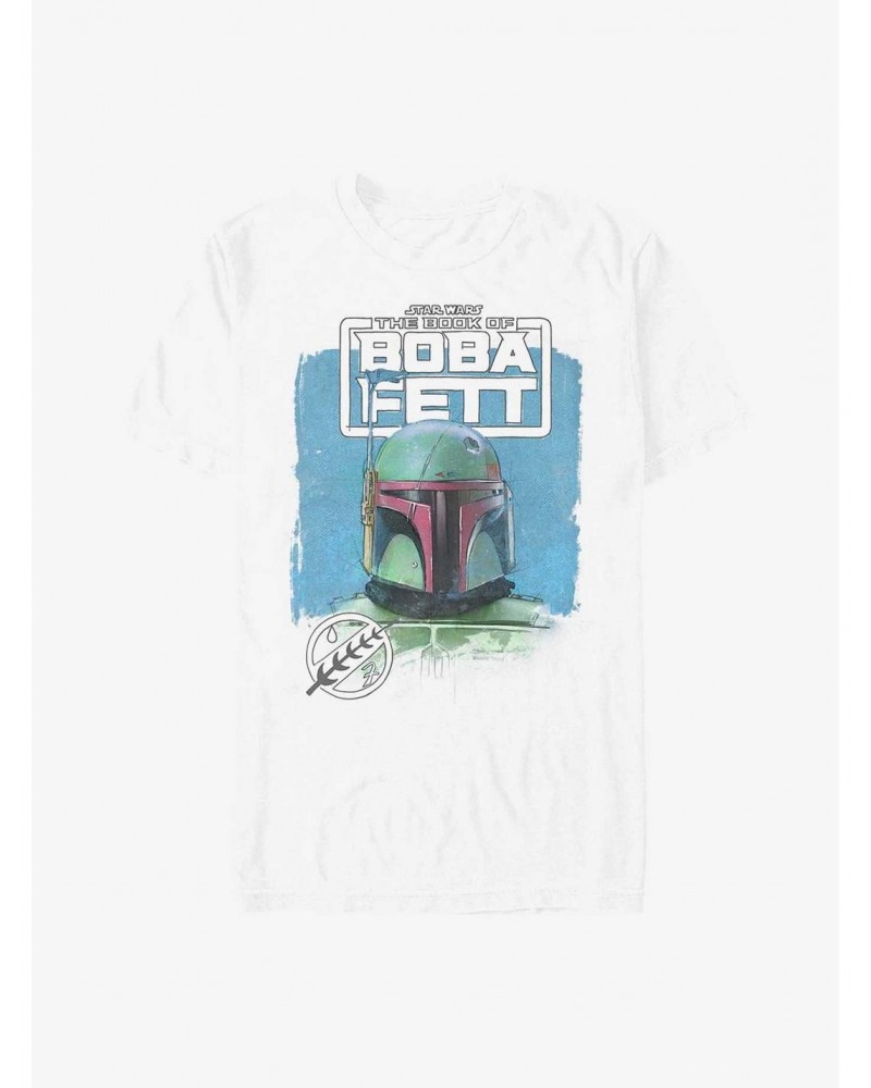 Star Wars The Book Of Boba Fett Boba Sketch T-Shirt $10.28 T-Shirts