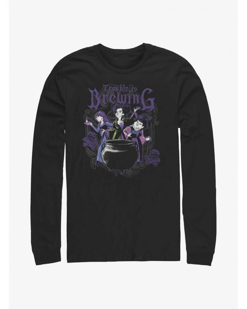 Disney Hocus Pocus Trouble Is Brewing Long-Sleeve T-Shirt $9.87 T-Shirts