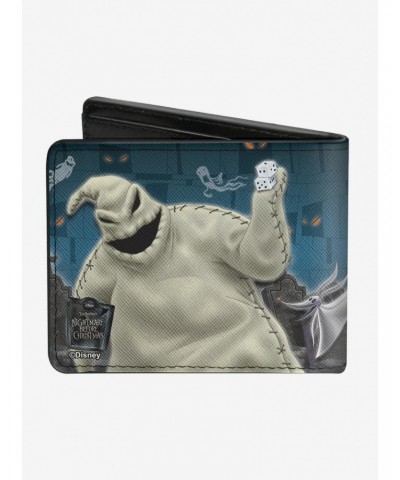 The Nightmare Before Christmas Four Character Group Cemetery Scene Bi-Fold Wallet $7.32 Wallets