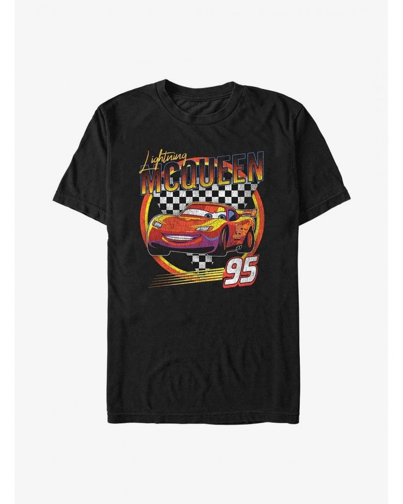 Disney Pixar Cars Lightning Mcqueen Vintage Race T-Shirt $9.08 T-Shirts