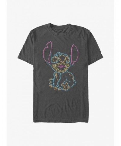 Disney Lilo & Stitch Neon Stitch T-Shirt $8.37 T-Shirts