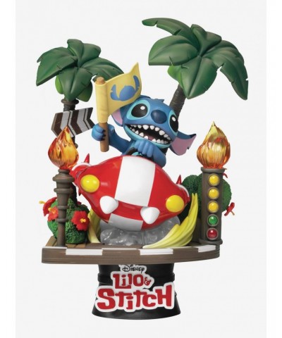 Beast Kingdom Disney Lilo & Stitch D-Stage DS-108 Stitch Racing Car Statue $17.96 Statues