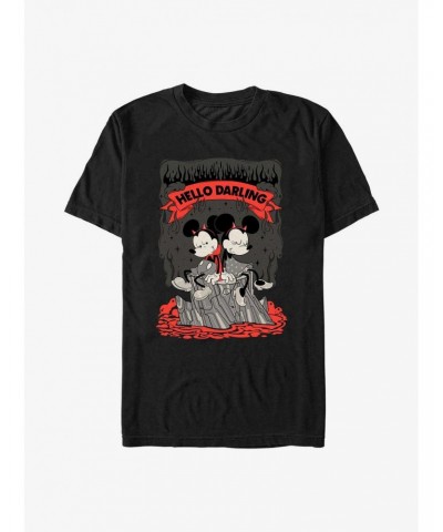 Disney Mickey Mouse Mickey and Minnie Devilish Hello Darling T-Shirt $9.08 T-Shirts