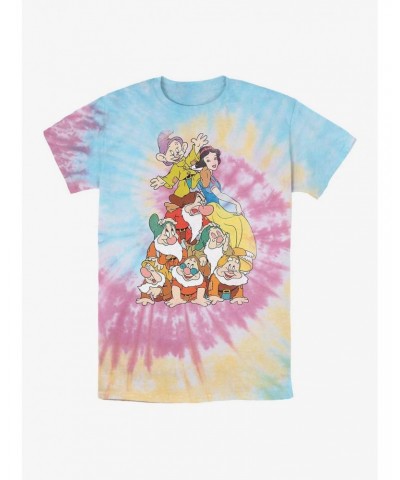 Disney Snow White and the Seven Dwarfs Squad Tie Dye T-Shirt $9.84 T-Shirts