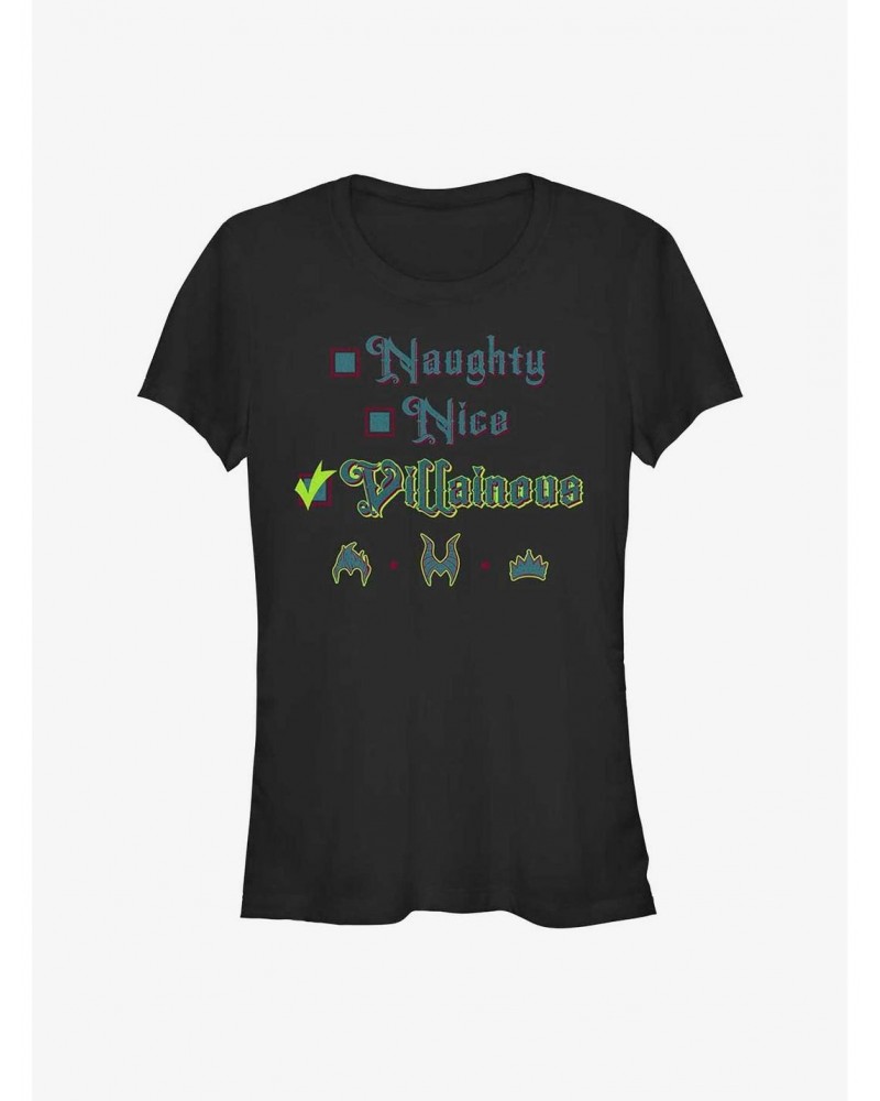 Disney Princess Naughty Nice Villainous Girls T-Shirt $11.70 T-Shirts