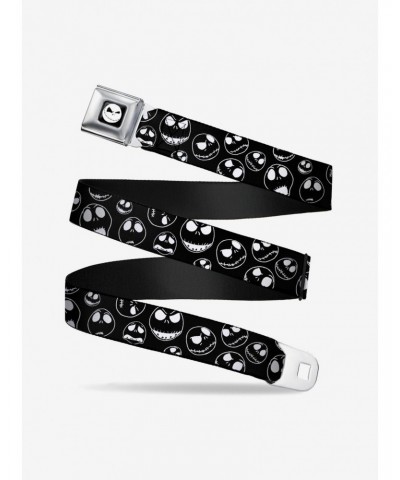 The Nightmare Before Christmas Jack Outline Expressions Seatbelt Belt $11.45 Belts