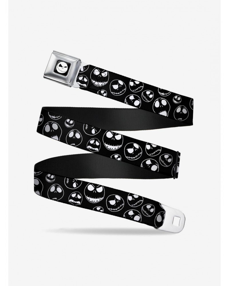 The Nightmare Before Christmas Jack Outline Expressions Seatbelt Belt $11.45 Belts