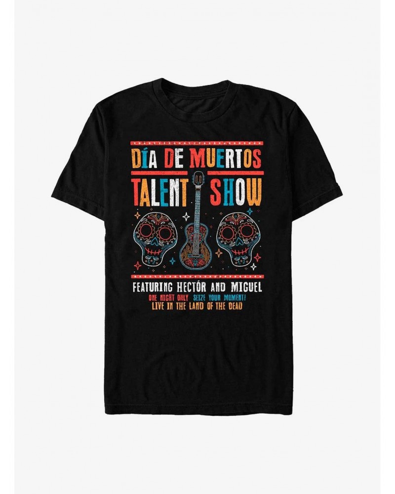 Disney Pixar Coco Dia De Muertos Talent Show Poster T-Shirt $11.23 T-Shirts