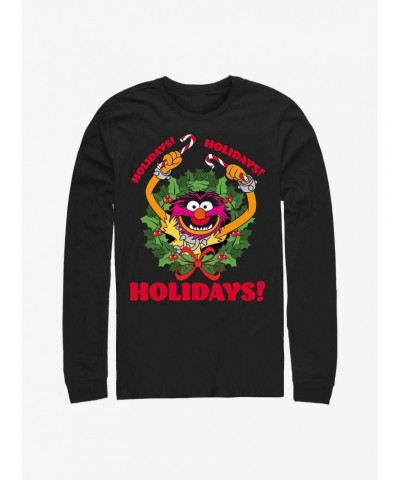 Disney The Muppets Animal Holiday Long Sleeve T-Shirt $13.49 T-Shirts