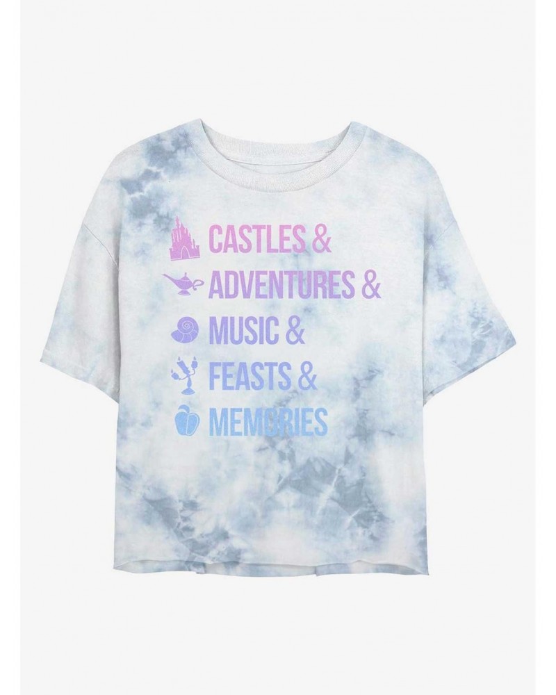 Disney Princesses Just Disney Things Tie-Dye Girls Crop T-Shirt $14.16 T-Shirts