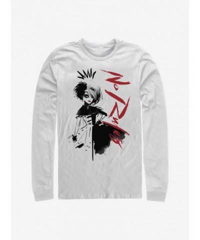 Disney Cruella No Rules Art Long-Sleeve T-Shirt $15.46 T-Shirts