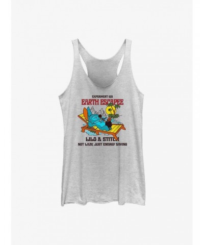 Dsny Lilo Stch Lazy Stitch Back Girls Raw Edge Tank $9.07 Tanks