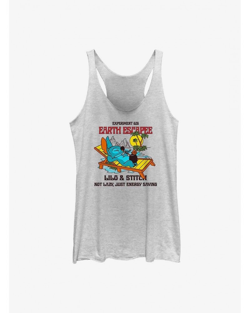 Dsny Lilo Stch Lazy Stitch Back Girls Raw Edge Tank $9.07 Tanks