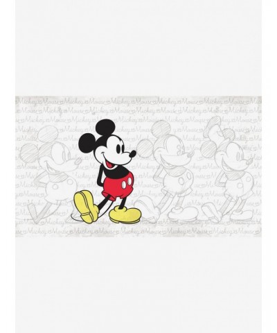 Disney Mickey Mouse: Classic Mickey Chair Rail Prepasted Mural $58.64 Murals