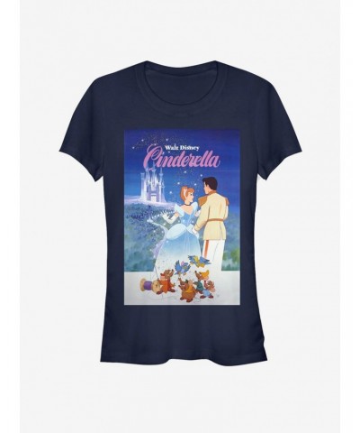 Disney Cinderella Classic Cinderella Poster Girls T-Shirt $9.71 T-Shirts