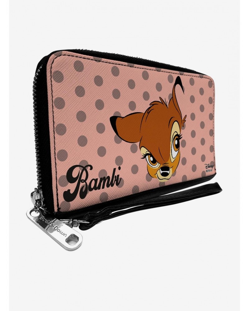 Disney Bambi Dots Zip Around Wallet $17.10 Wallets