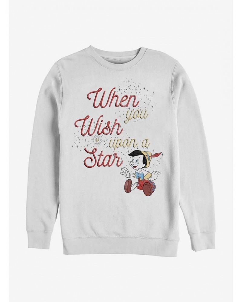 Disney Pinocchio Wishing Star Crew Sweatshirt $12.18 Sweatshirts