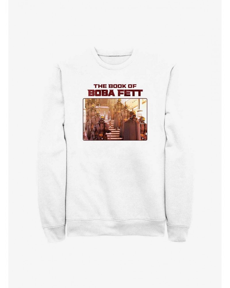 Star Wars The Book Of Boba Fett Take Cover Crew Sweatshirt $15.50 Sweatshirts