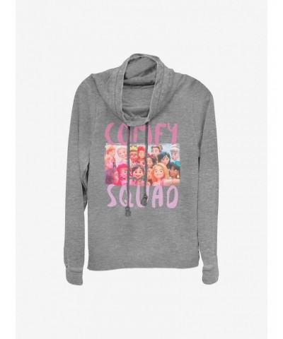 Disney Wreck-It Ralph Comfy Squad Selfie Cowlneck Long-Sleeve Girls Top $19.76 Tops