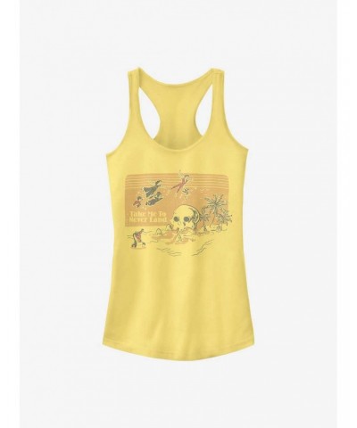 Disney Peter Pan Fly To Skull Island Girls Tank $11.21 Tanks