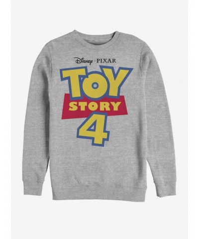 Disney Pixar Toy Story 4 Full Color Logo Heathered Sweatshirt $14.39 Sweatshirts