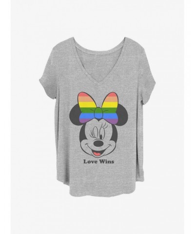 Disney Minnie Mouse Love Wins Girls T-Shirt Plus Size $8.96 T-Shirts