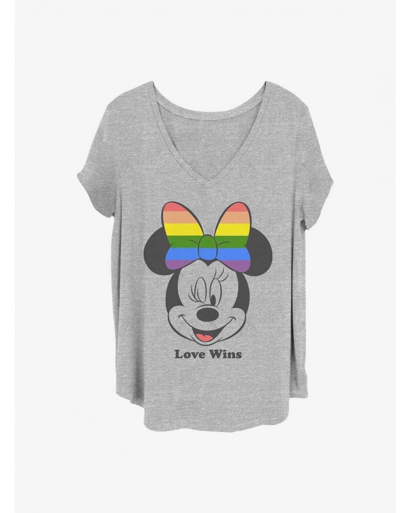 Disney Minnie Mouse Love Wins Girls T-Shirt Plus Size $8.96 T-Shirts