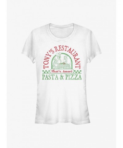 Disney Lady And The Tramp Tony's Restaurant Pasta & Pizza Girls T-Shirt $8.22 T-Shirts