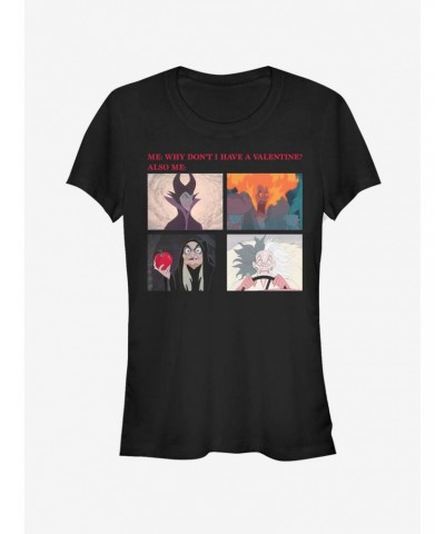 Disney Villains Valentine Meme Girls T-Shirt $12.45 T-Shirts