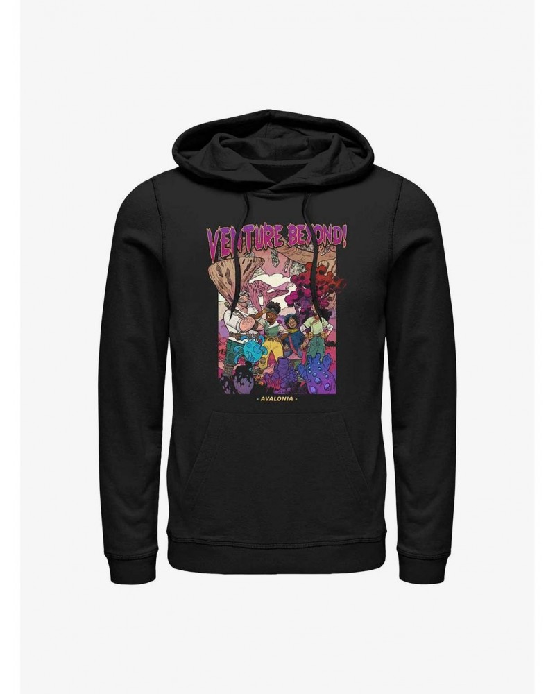 Disney Strange World Venture Beyond Poster Hoodie $14.82 Hoodies