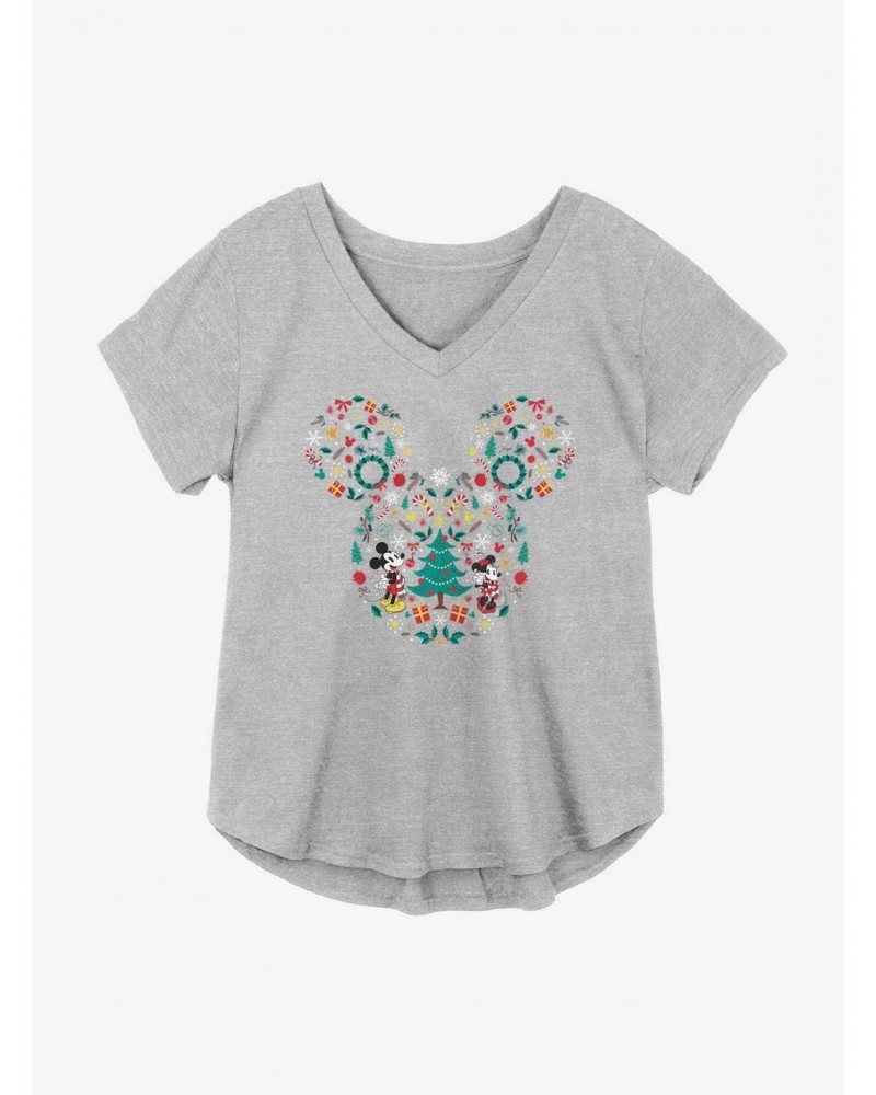 Disney Mickey Mouse Holiday Icons Girls Plus Size T-Shirt $13.01 T-Shirts