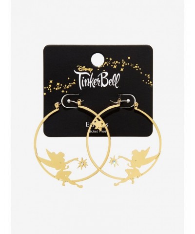 Disney Tinker Bell Silhouette Hoop Earrings $5.93 Earrings