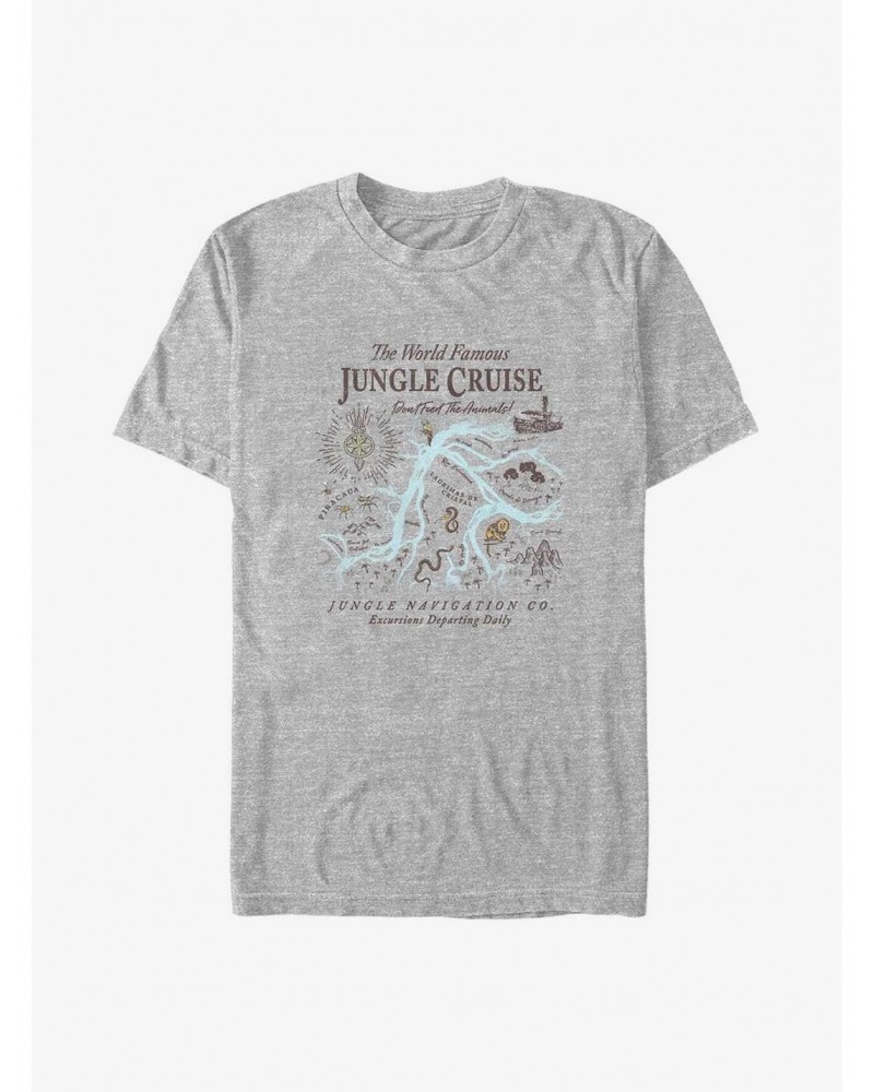 Disney Jungle Cruise Map Big & Tall T-Shirt $13.46 T-Shirts