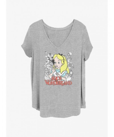 Disney Alice In Wonderland Group Girls T-Shirt Plus Size $12.14 T-Shirts