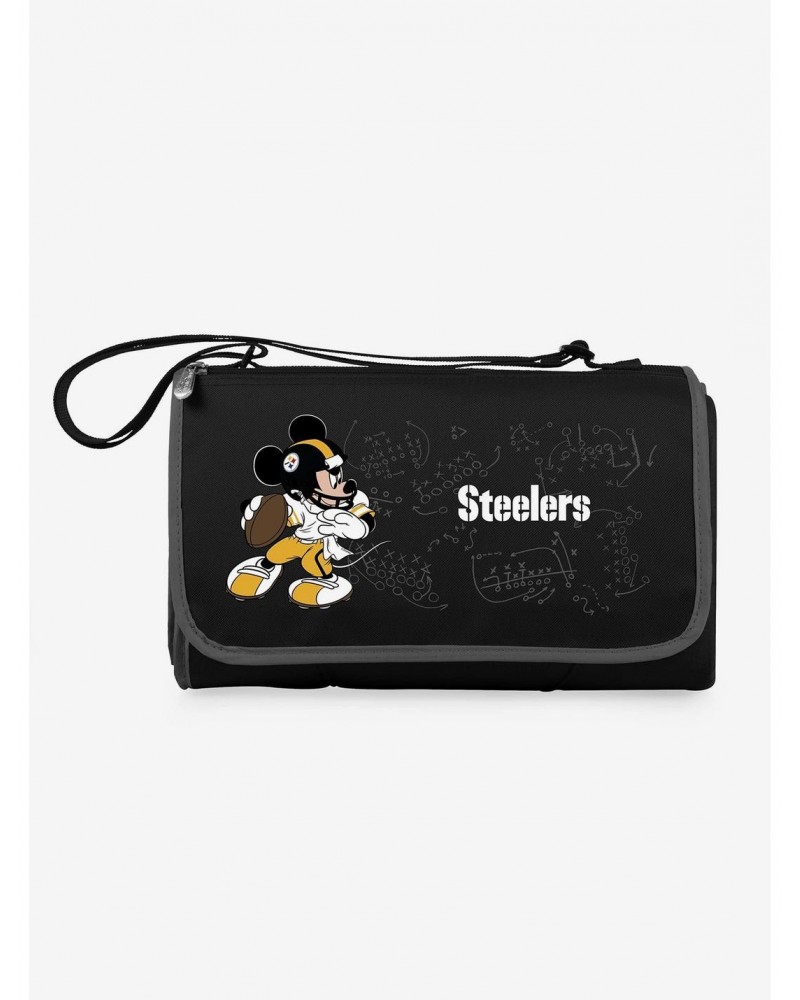 Disney Mickey Mouse NFL Pit Steelers Outdoor Picnic Blanket $14.49 Blankets