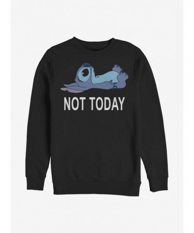 Disney Lilo & Stitch Not Today Crew Sweatshirt $16.24 Sweatshirts