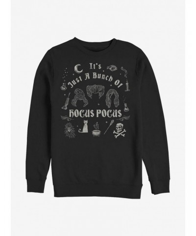 Disney Hocus Pocus A Bunch Of Hocus Pocus Crew Sweatshirt $13.65 Sweatshirts